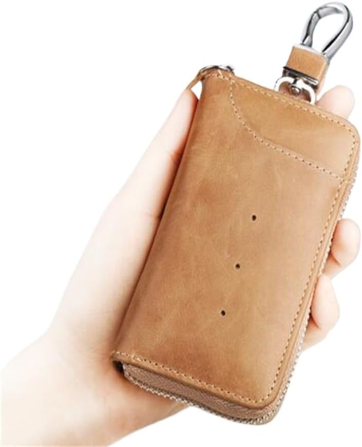 Layer Car Key Holder Men's Women's Leather Universal Mini Multifunctional