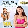 Peanuts Snoopy Jewelry Sets for Teens Women 3 Pcs Set Gold Necklace Earrings Bracelets for Women Snoopy Gifts for Her