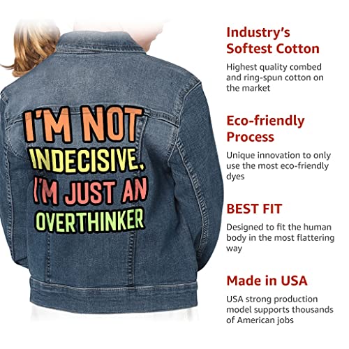 Overthinker Kids' Denim Jacket - Funny Sayings Jean Jacket - Quotes Denim Jacket for Kids4