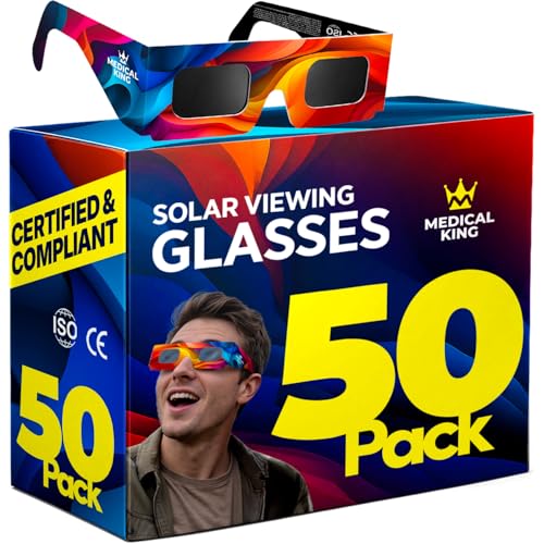 Lunettes Eclipse Solaire certifiées CE : pack de 50 filtres premium pour protéger vos yeux
