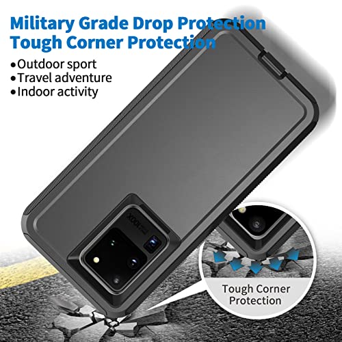 Coque pour Samsung Galaxy S20 Ultra 5G protection blindée rigide noire - 6