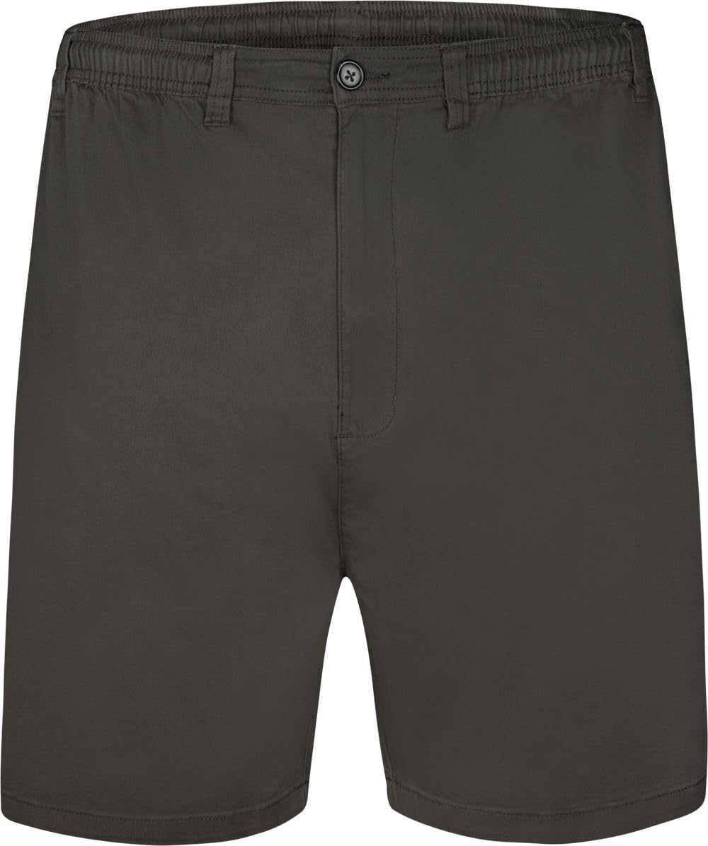Espionage Men's Big Size Stretch Twill Short (ST019A) Charcoal in 5XL
