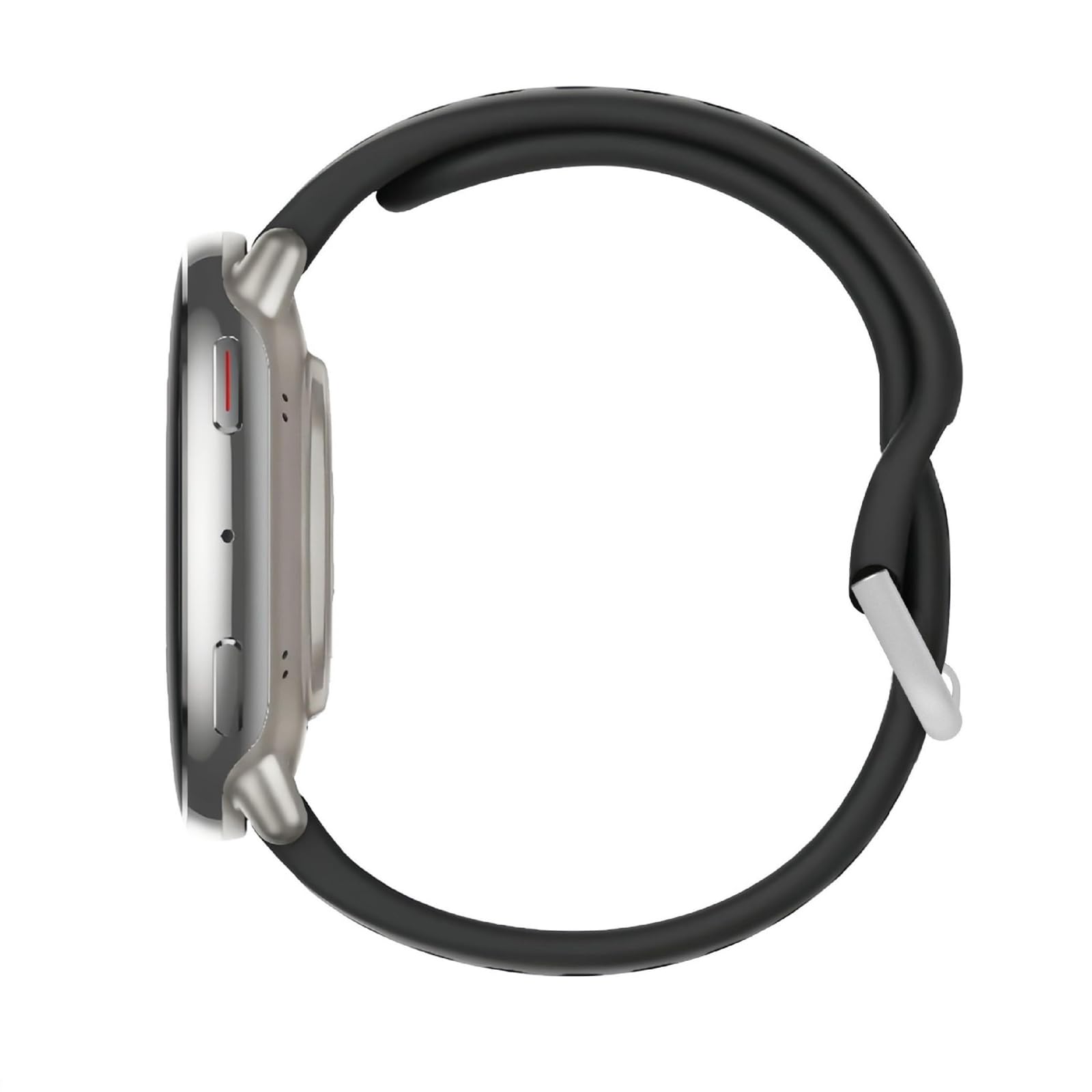 GIOPUEY Ersatz-Armband Für Amazfit Active 2 - Weiches Silikonband (schwarz) Mit Einfachem Lade-System