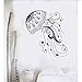 Quallen Meerestier Wandtattoo Badezimmer Dekor Strand Stil Vinyl Marine Art Schlafzimmer Wandaufkleber Home Dekoratives Wandbild 56Cmx63Cm