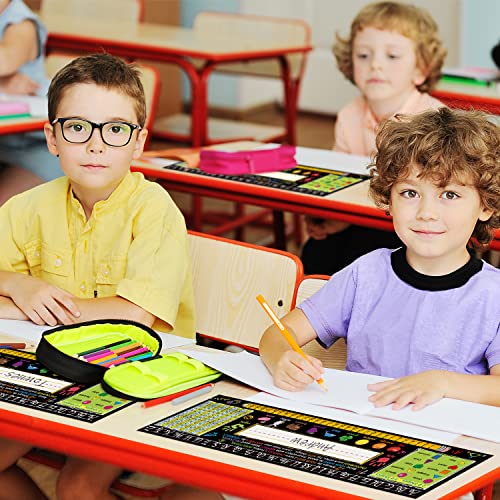 17.3 X 5 Inch Self Adhesive Name Tags For Classroom Student Desks,Multipurpose Manuscript Name Plates With Alphabet Letters,Class Rules(24 Pack) #TOP5