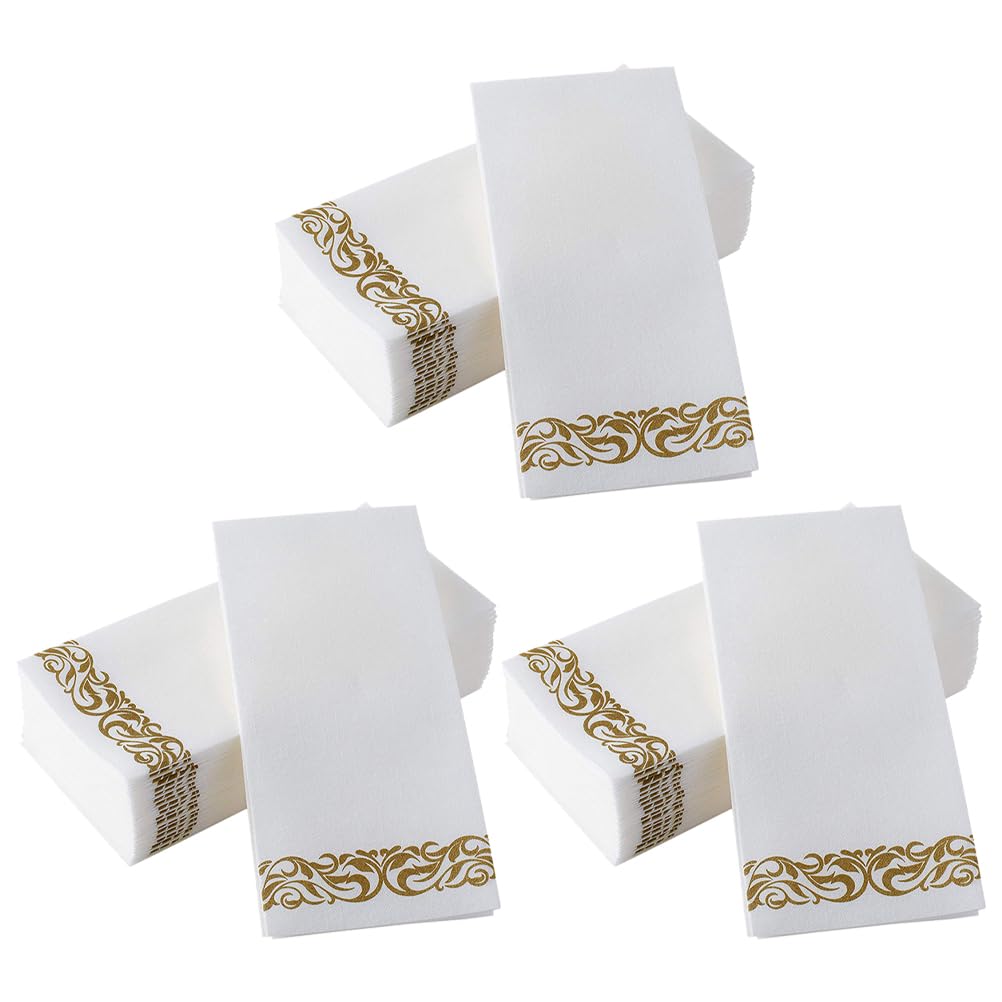 75stücke Servietten Aus Papier Gefaltet Bedruckt Für Formelle Abendessen Hochzeiten Grillabende Einweg-papierservietten Dekorativ Praktisch