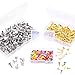 WXJ13 3 Sizes Round Head Paper Fasteners Metal Brads for Office Supplies, DIY Making, 3 Pack (350 Pieces)