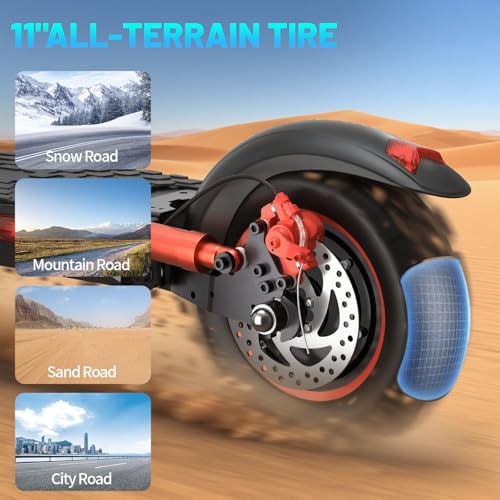 PLAYBIK E-Scooter 11' All-Terrain für Erwachsene, 34 Meilen Reichweite, max 20 km/h, 48V 18Ah...