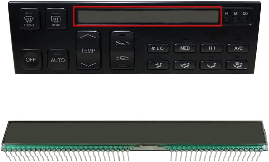 LS400 AC Climate Control Unit LCD Display, 45 Pins, 1990-1992, LHD