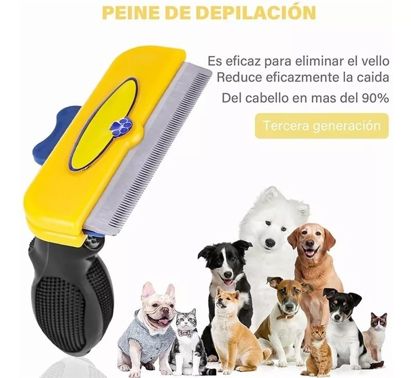 Brosse à Poils de Chien, Outil de toilettage Efficace for Un Pelage Bien entretenu, Brosse for Animaux de Compagnie, Brosse à Poils de Chien Efficace
