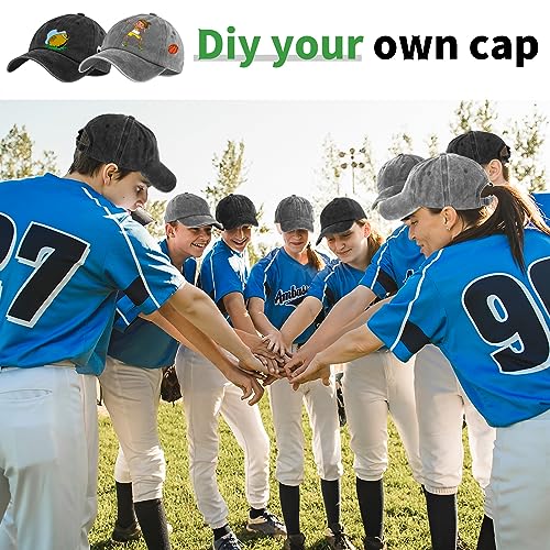 Image of Bonuci 24 /50 Pack Vintage Baseball Hat Bulk Washed Baseball Cap Adjustable Cotton Golf Hats for Men Women Sports