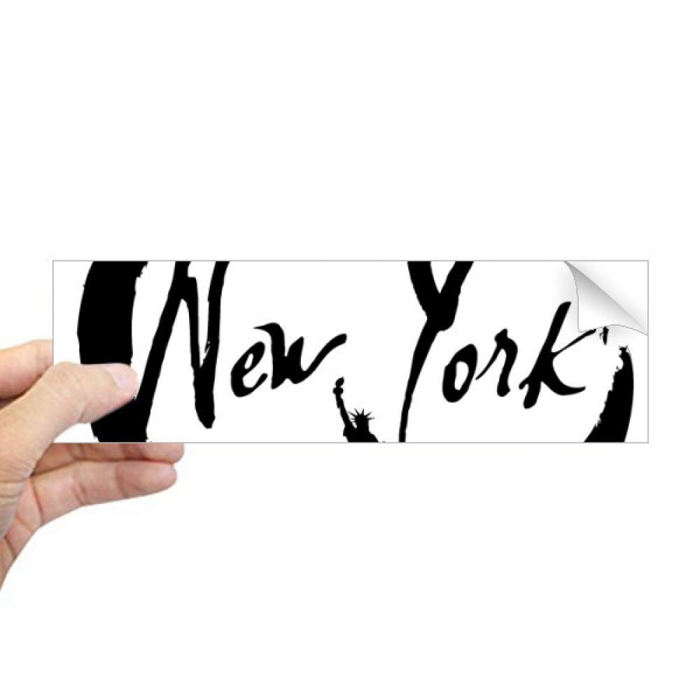 Autocollant PC portable rectangulaire motif silhouette de la Liberté New York anti-rayures