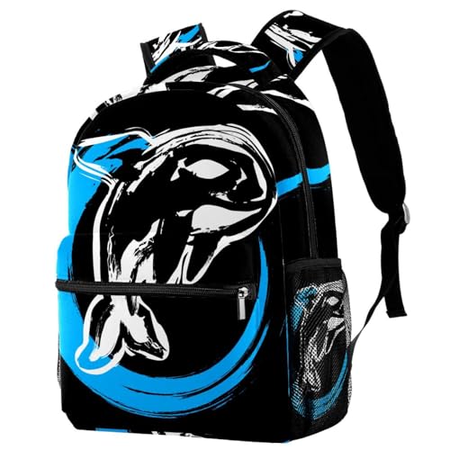 Sac à dos d'école orque noir 29x20x40cm pour adolescents