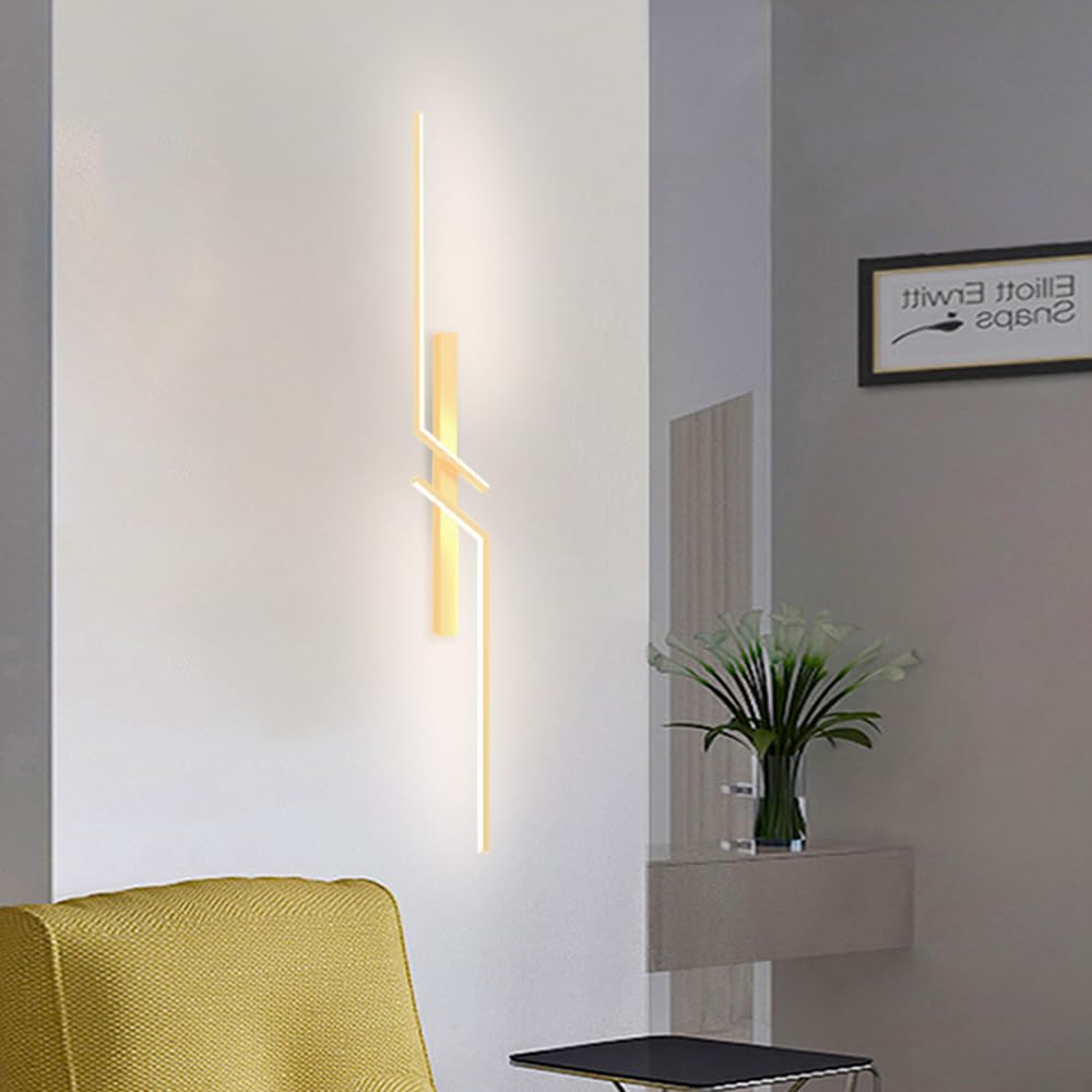 Moderne lineare Wandleuchte,Badezimmerwandleuchte,Langstreifen-Wandleuchte,Metal-Wandleuchte,Wohnzimmer,Schlafzimmer,Flur,P-Waschleuchten