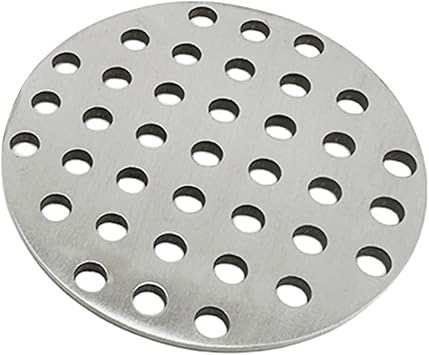 304 Stainless Steel Round Sheets Circular Plates Thickness 8MM Perforated Screen Sheet Sturdy Construction Metal for Bathroom Floor,Diameter 70mm