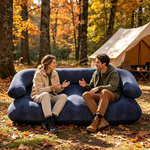 Sofá plegable camping flocked lounge para muebles de patio 5