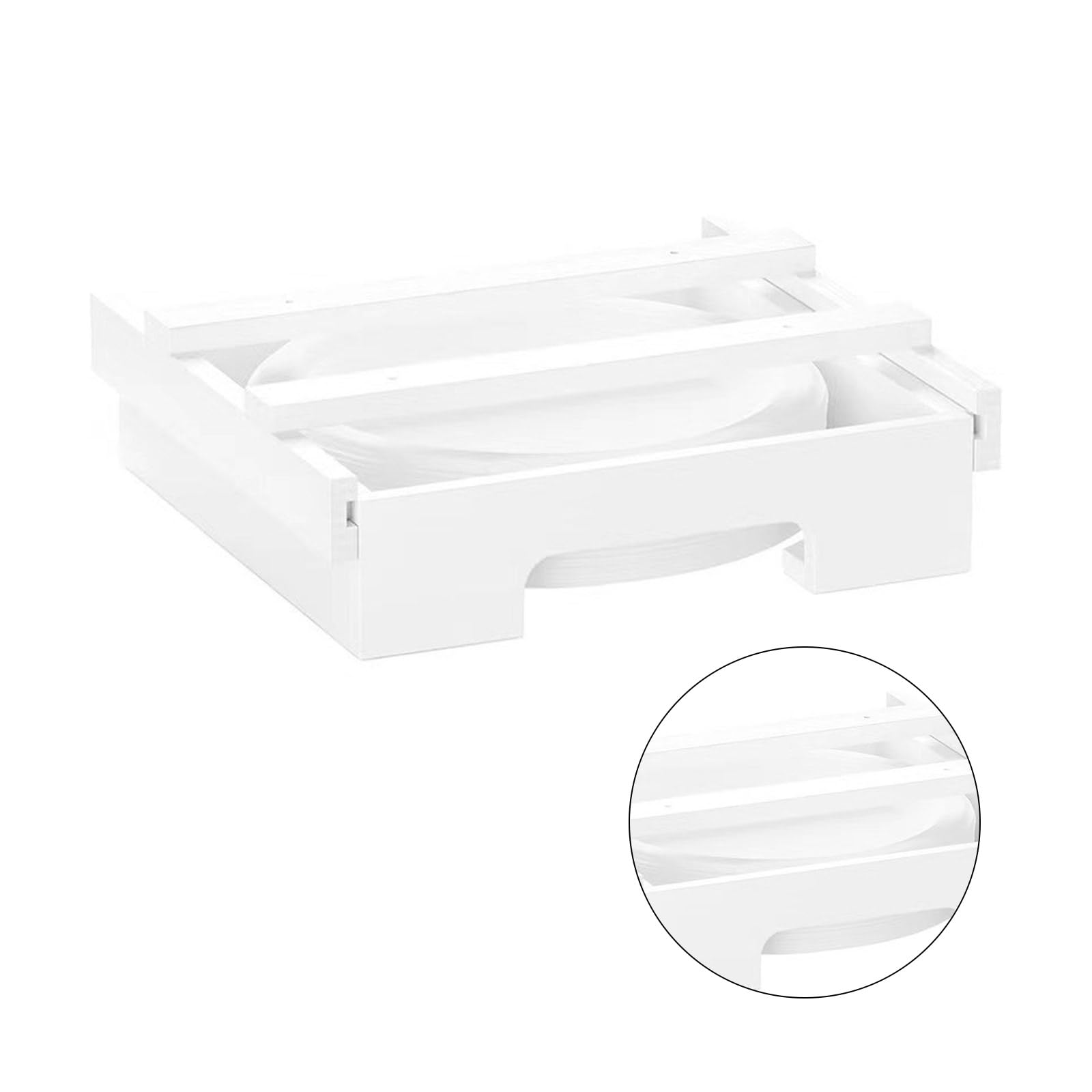 Distributeur d'assiettes en carton pratique pour comptoir de cuisine