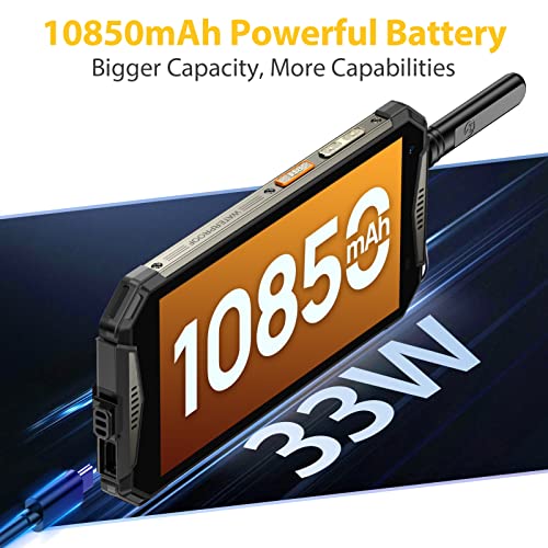 Ulefone Armor 20Wt Rugged Phone Walkie Talkie, Ptt Smartphones, 8-Core 20+256Gb Storage, 50Mp Camera, 10850Mah, Dual Speaker, 5.65” Display, Android 12, Dual Nano Sim T-Mobile, Black #TOP3