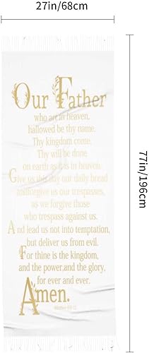 Miniatura 5 de Regalos para mujeres, cristianos religiosos blancos Jesús me ama, versículo bíblico, con flecos, pashmina, chal para novia, boda, fiesta