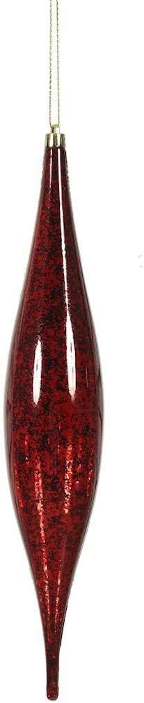 Vickerman 479247-13" Burgundy Mercury Finish Rain Drop Christmas Tree Ornament (2 pack) (N176665)