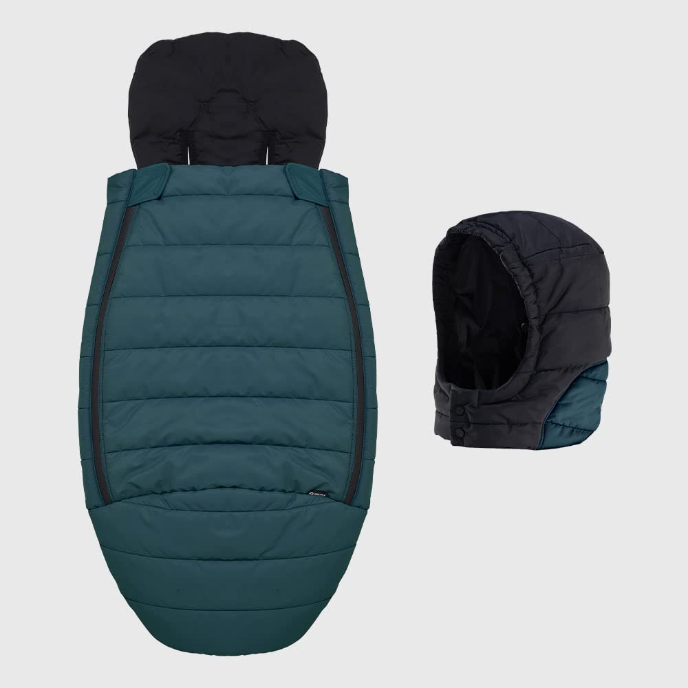 Gnome Maxi 100 | Sacco termico impermeabile universale per Passeggino | Doolittle colore Blu Frozen Lake | Invernale 100grammi