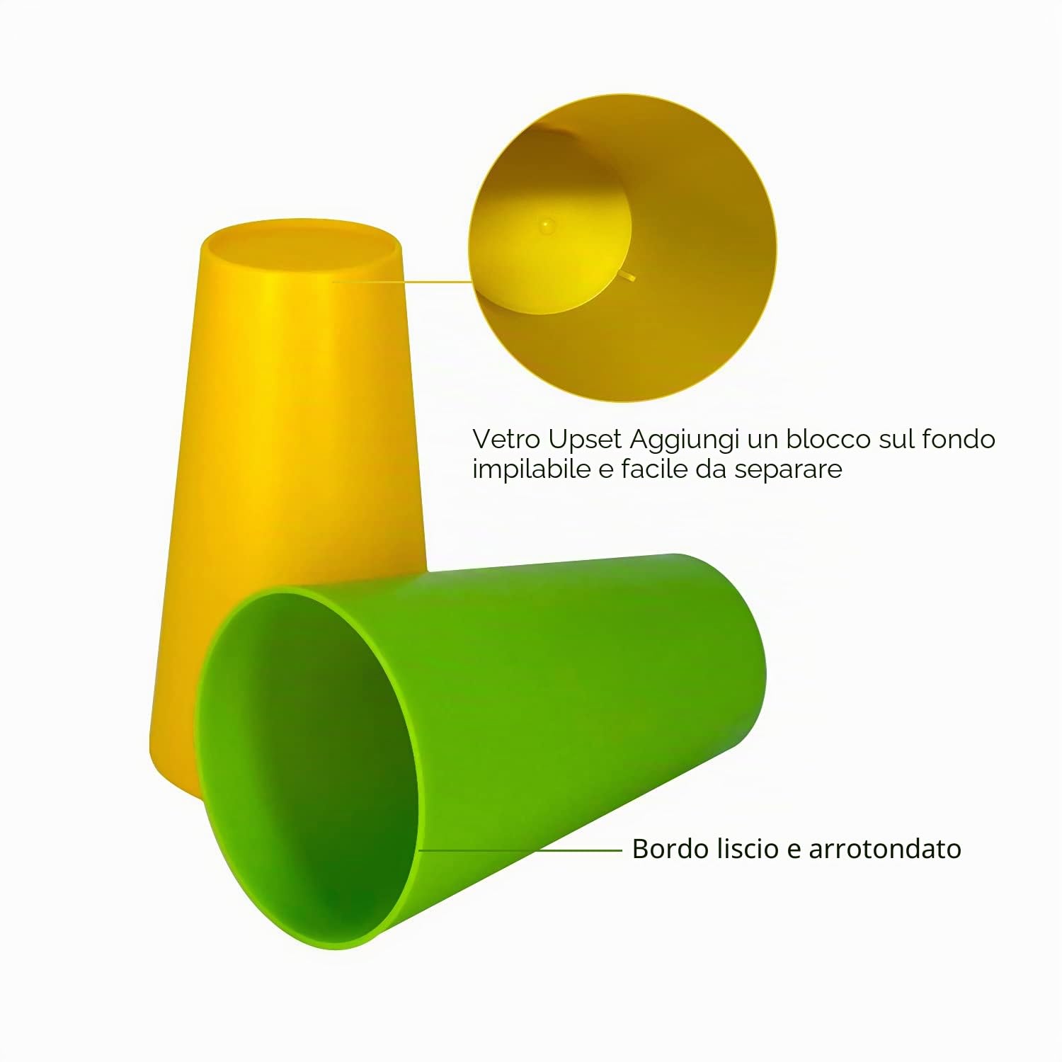 Yalin Bicchieri di plastica da 907,2 g, bicchieri grandi, bicchieri da tè freddo, infrangibili, lavabili in lavastoviglie, senza BPA, set da 12 in 6 colori assortiti