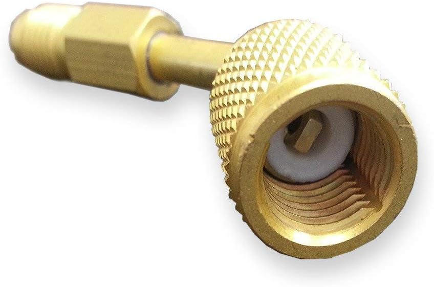 Ductless Mini Split System Charging Vacuum Port Adapter Swivel Type, 5/16 Female, 1/4 Male SAE : Automotive
