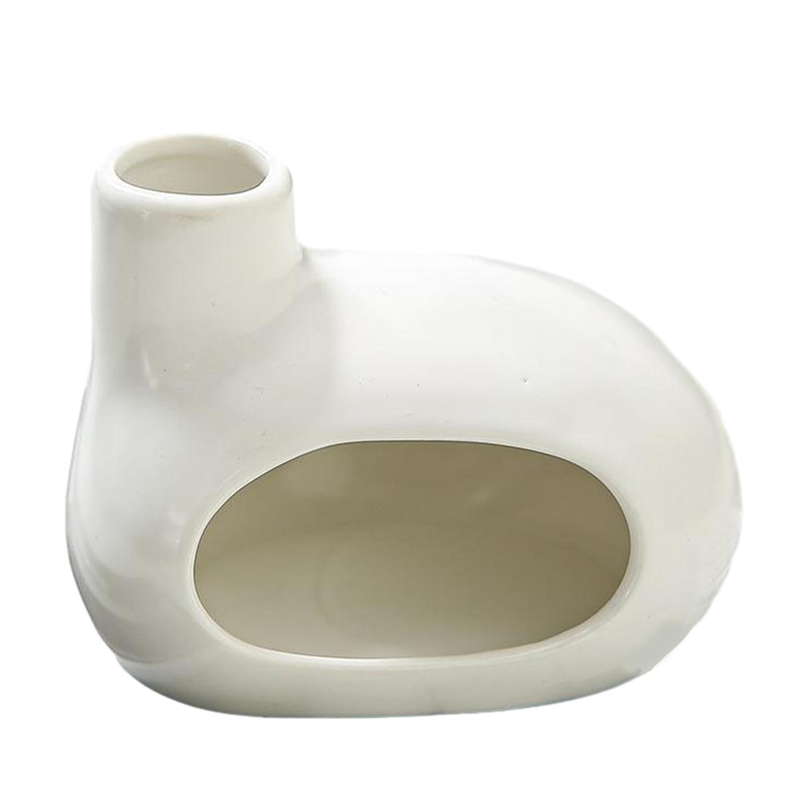 YIXANNX Fragrances Diner Sage Holder Incense Gift Addition To Relaxation Spaces In Home Which Adds Of Elegance And Artistic Ambiance To Any Home Space, White, 12x9.5cm