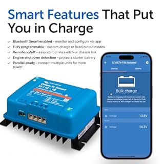 Victron Energy Orion-Tr Smart 12/12-Volt 18 amp 220-Watt DC-DC Charger Isolated (Bluetooth)