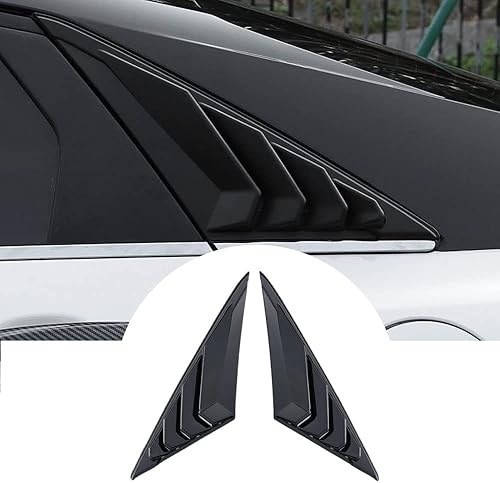 BOYOUS 2 rejillas de ventilación laterales de ABS estilo carreras, persianas de ventilación de aire, accesorios de decoración exterior compatibles