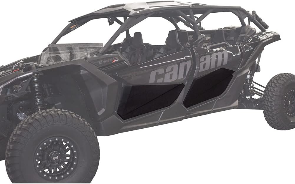 Tusk Plastic Lower Door Inserts Black Compatible with Can-Am Maverick X3 Max RS Turbo RR 72 Inch 2022-2024X3 Max X RS Turbo RR 72 Inch 2020-2024