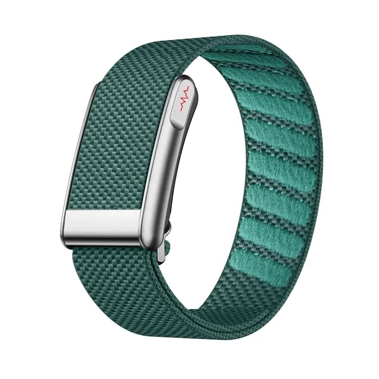 Image of Loop Smart Fitness Band Health Fitness Tracker ECG PPG Body Temperature, HRV Analysis, 30+ Sports Modes, Sleep&Stress Monitor,Subscription Free Screenless (Green)