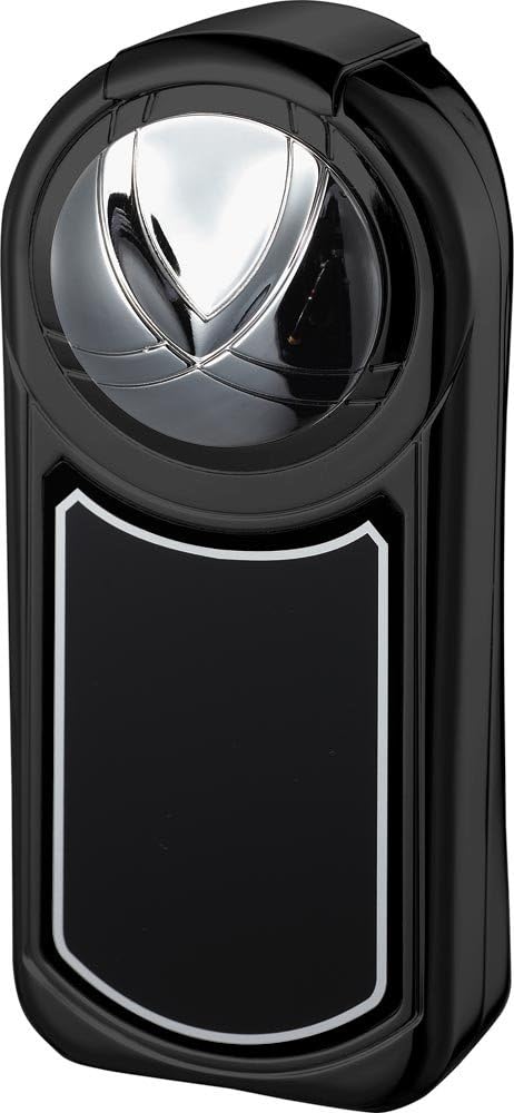 Visol Dobrev V Chrome and White Carbon Fiber 5 Torch Flame Table Lighter