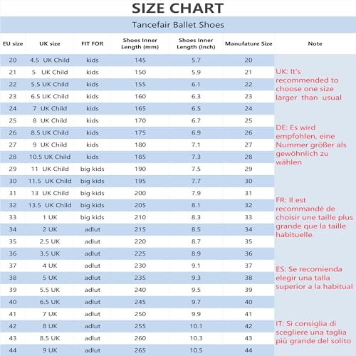 Tancefair Ballet Shoes Girls Dance Slippers Canvas Ballet Dance Shoes Split Leather Sole Ballerina Flats Gymnastics Yoga Shoes for Kids and Adult Apricot - Image 5