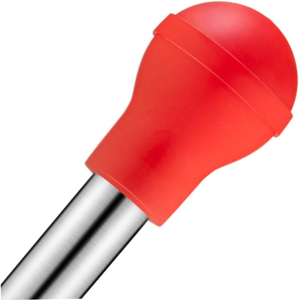 ULTECHNOVO 304 Stainless Steel Turkey Baster Set with Seasoning Pump Drip Oil Tubes Cleaning Brush for Home and Restaurant Cooking Barbecue Tools