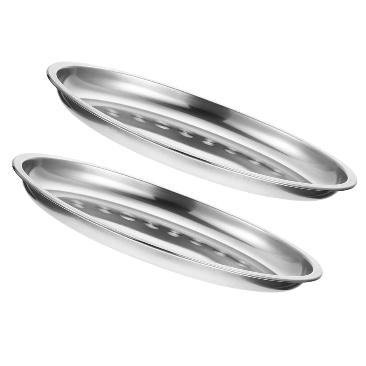Assiettes acier inoxydable empilables résistantes à haute température pour plats