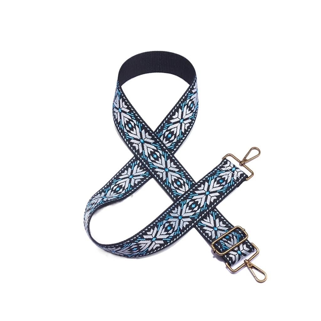 Sangle de sac amovible motif ethnique lanière réglable pour maroquinerie