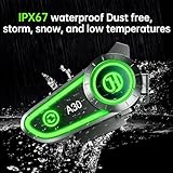 YYTFY Motorcycle Helmet Speakers with Voice Assistant,Motorbike Headset IPX67 Waterproof/Bluetooth 5.3/1200mAh Long Battery Life, Bluetooth Helmet Headset Compatible with Most Helmets - Image 4