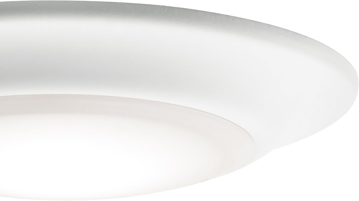 Kichler Gen 1 LED Downlight in White, 6” Ceiling Flush Mount Interior Dimmable Light, 3000K, (6” x 1.5”), 43878WHLED30