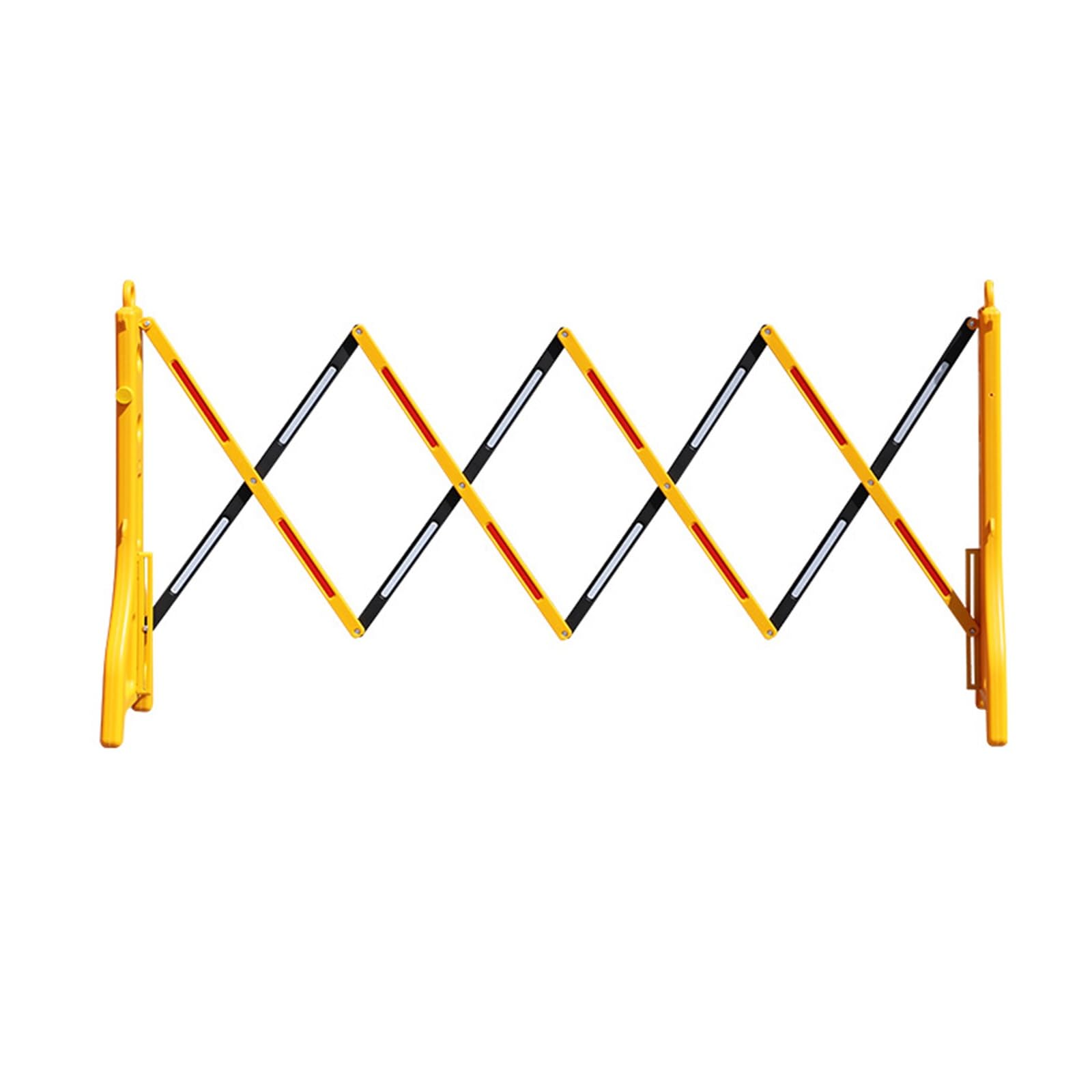 Barrière de sécurité mobile en plastique extensible et pliable pour isolation routière