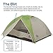 Big Agnes Blacktail 3 Package: Includes Tent and Footprint, Gray/Green, 3 Person