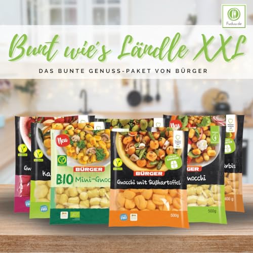 Bürger - "Bunt wie´s Ländle XXL" - das Gnocchi Probierset, 7 Sorten: Kartoffel, Spinat & Basilikum, Rote Beete, Süßkartoffel, Kürbis, Mini- & Bio-Mini-Gnocchi – Bild 4