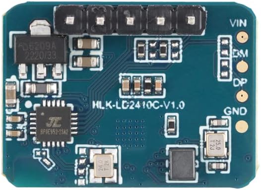 Primo piano dall'alto view of LD2410C radar module
