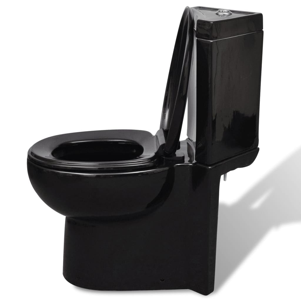 Plumbing-WC - Inodoro esquinero de cerámica para baño, color negro