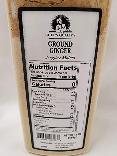 Chef's Quality Ground Ginger 16 OZ