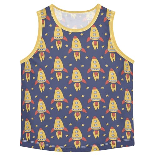 Baby Boys Sleeveless Tank Top Rockets Toddler Athletic Vest 3-10T