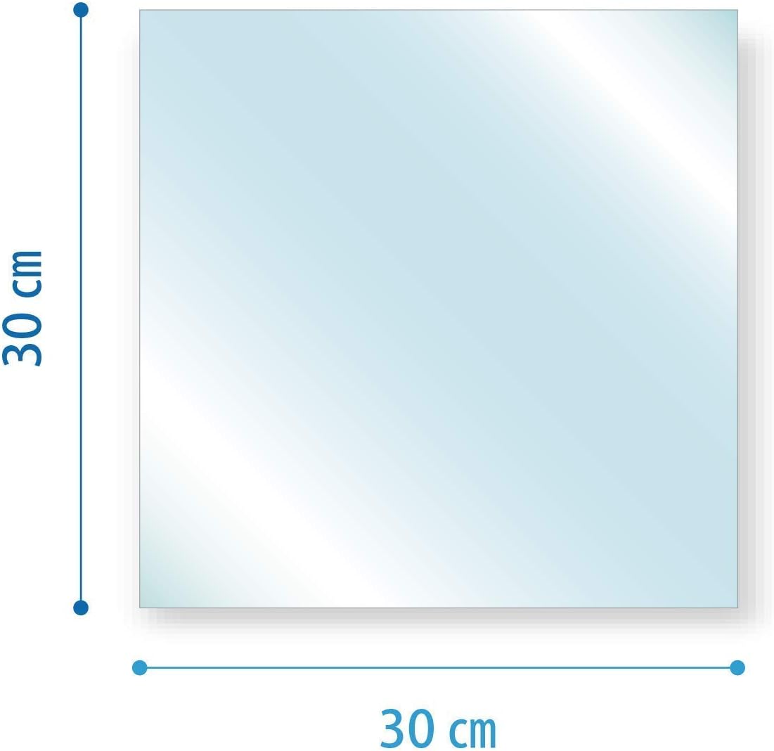 Amazon Co Jp 300 300mm 強化ガラス 厚み6mm サイズオーダー対応可能 安全ガラス 透明ガラス ガラス板 ホーム キッチン