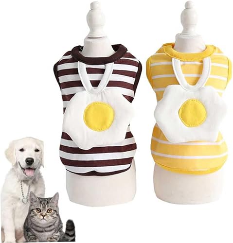 Miniatura 5 de Balacoo Chaleco de patrón de huevo de moda de tamaño mediano para perros, chaleco cálido para perros para suministros para mascotas al aire libre