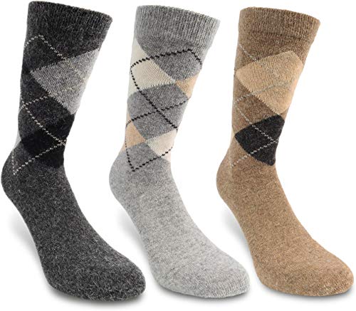 Circle Five 6 Paar Winter Alpaka Softsocken - warme und kuschelig Farbe Mehrfarbig/Kariert Größe 35/38