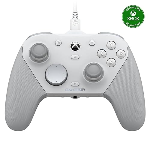 GameSir G7 Pro Wired Controller for Xbox Series X|S, Xbox One, Wireless Gamepad for PC&Android with TMR Sticks, Hall Effect Analog Triggers, 1000Hz Polling Rate, 3.5mm Audio Jack - White